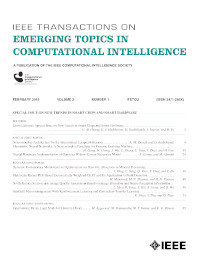IEEE Transactions on Emerging Topics in Computational Intelligence (TETCI)